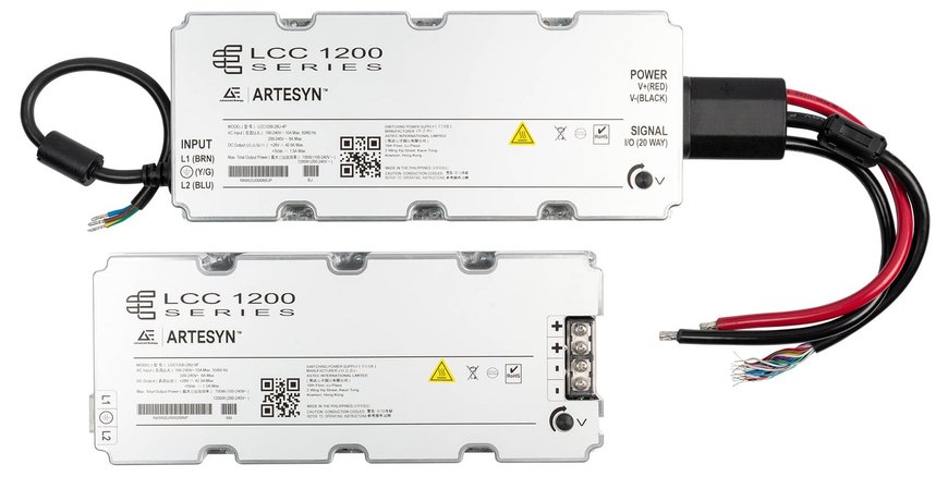 La série LCC1200 d'alimentations AC-DC sans ventilateur d'Advanced Energy est disponible chez TTI Europe